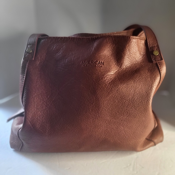 American Leather Co. Handbags - American Leather Co. Classic Brown Shoulder Bag